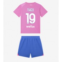 AC Milan Theo Hernandez #19 Rezervni Dres za djecu 2023-24 Kratak Rukav (+ Kratke hlače)